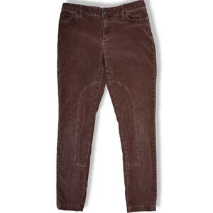 Coldwater Creek Brown Pant Velvet Riding Style Seams‎ 8